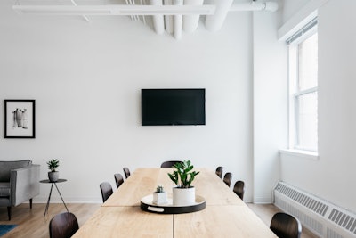 Bright Productivity in Group Meeting Area