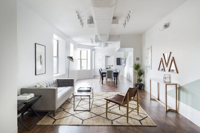 Broad View of Grey and Caramel Toned Workshop Space