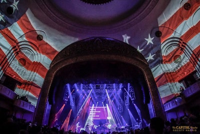 American flag -NYPD Benefit concert
