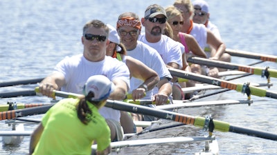 Row, Row, Row your boat – at your very own rowing regatta on the Charles River.