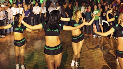 The Celtics Cheerleaders are a sure way to pump up the crowd.