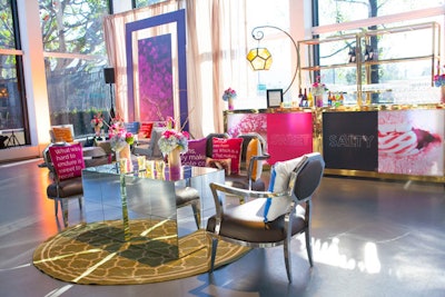 The Honeycomb Lounge featured several sweet motifs.