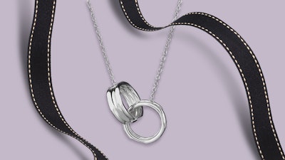 Sterling Silver Interlocking Necklace