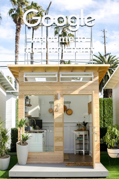 The tiny home inspired by MyCupcakeAddiction was designed as a kitchen.