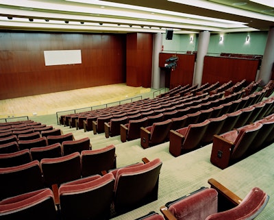 The Auditorium with capacity for 325 offers a full size film screen for projection