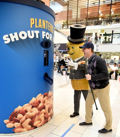 Planters 'Shout for Nuts' Vending Machine