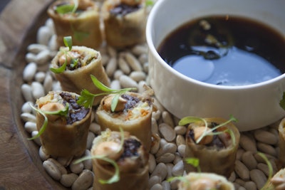 Steak Spring Rolls Passed Hors d'oeuvres