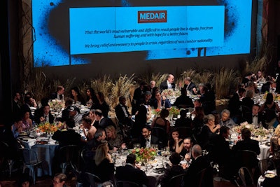 One of the goals of the gala was to raise awareness for Medair, a humanitarian organization that brings life-saving relief to more than 1.6 million people every year, in places like South Sudan, DR Congo, Afghanistan, and Syria.