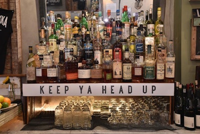 The bar displayed the title of Shakur's 1993 hit.