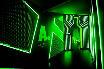 Festivalgoers entered through a lime-decorated walkway, which was also immersed in a lime scent.