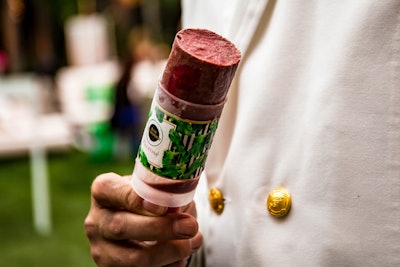 A Kim Crawford popsicle cart offered wine-infused push-pops created by the hotel.