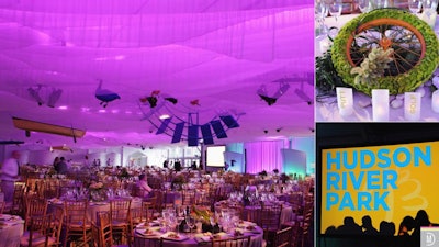 Experiential Design and Table Décor for Hudson River Park Trust Benefit