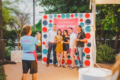 During the evening events at the Fair Market, attendees were encouraged to take photos in front of Toyota’s branded plate backdrop. Afterwards, they were able to partake in cheese samples served from the trunk of a Camry, sourced from a Waco dairy.