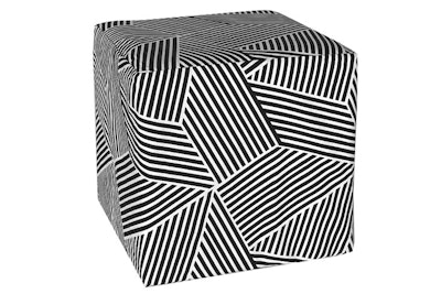 Miami-based Ronen Rental recently released a new fabric pattern for its ottomans. The bold graphic stripes look is an option for three sizes: the big square, $195; the rectangle, $175; and the cube, $60, which are all available for rent in South Florida.