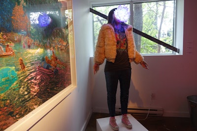 Some of my favorite parts of C2 were the arresting and surprising pieces of art that represent the various emotions that people feel at the conference. One statue of a young woman was either having a eureka moment or had been totally engulfed.