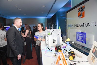 The Digital Innovation Hub was turned into an bustling tech bar where guests could test out technology found at the Toronto Public Library, including robotics and a 3-D printer.