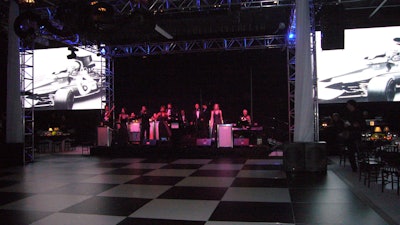 Hospital gala at a go-kart racing facility.