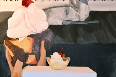 In September 2015, Victory Club celebrated the opening of a Jennifer Louise Martin exhibition at Gallery 151 in New York with a luncheon that included an ice cream sundae inspired by one of Martin’s paintings.