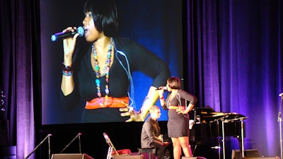 Private performance for 3,500 people at the Javits Center