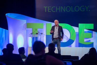 Jack Morton managing director Jens Oliver Mayer was one of the speakers at TIDE, a new conference about using storytelling and technology to create memorable experiences for attendees. The event was an addition to the education offerings at InfoComm 2017.