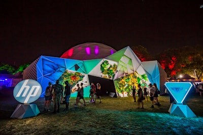The Lab at the Panorama music festival offered interactive art exhibits curated by the agency.
