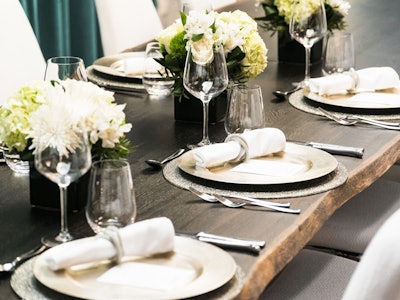 Private Dining Table Setting