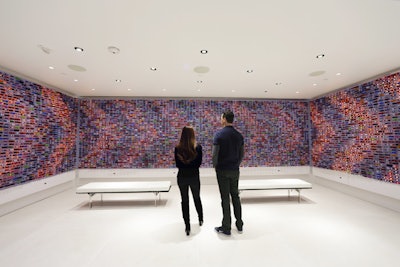 At the FordHub at New York’s Westfield World Trade Center, an interactive LED display features 5,000 toy cars.