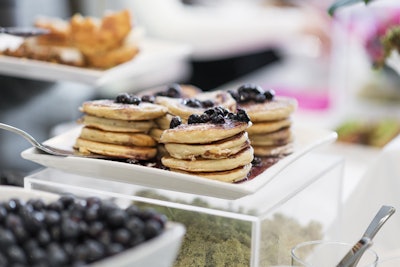 Ricotta-Stuffed Lemon Blueberry Pancakes