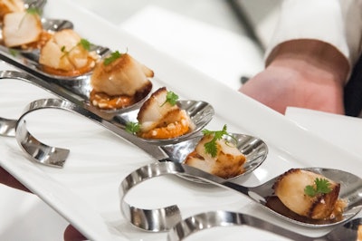 Jumbo Sea Scallops with Romesco Sauce