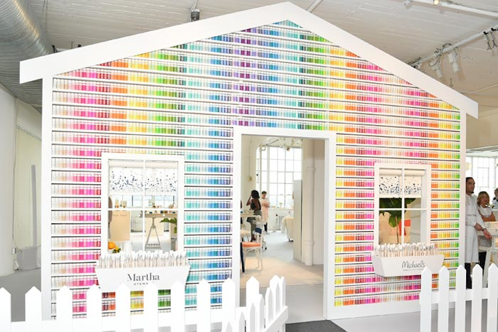 See A House Made Of 2 710 Bottles Of Martha Stewart Paint