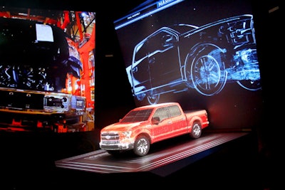 BRC worked with Ford to create “Manufacturing Innovation,” a theatrical experience that immerses people in the production of an F-150 truck.