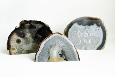 Assorted geodes, $8, available nationwide from Loot Vintage Rentals