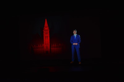 A highlight of the event was a hologram of Prime Minister Justin Trudeau giving a congratulatory greeting.