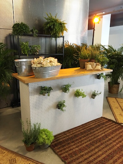 Hang-and-display bar, $420, available in South Florida from Ronen Rental