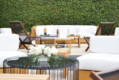 The Goop brand's clean aesthetic was mirrored in the summit’s minimalist decor choices, which used plenty of whites and natural greenery. New York-based creative agency Prodject designed and produced the event in collaboration with Goop's in-house events team.