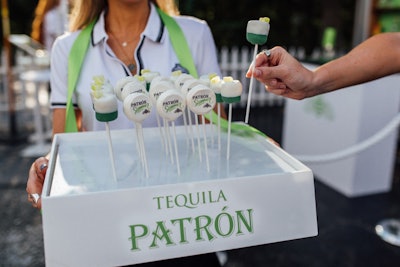 At each event, Patrón is serving snacks made by local vendors and infused with the brand's products. At the Taste of Music City in Nashville, Maski Pops created cake pops flavored to mirror the drinks that were being served.