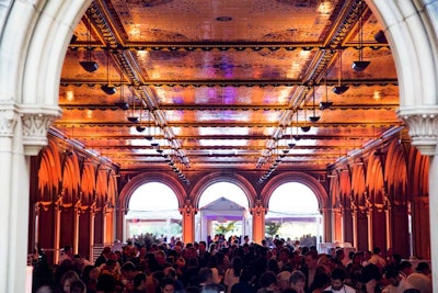 The main tasting took place underneath the upper terrace and had offerings from some 40 restaurants.