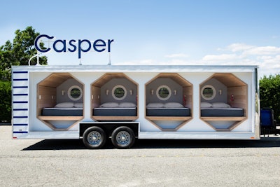 Casper’s “Napmobiles” are equipped with four napping pods.