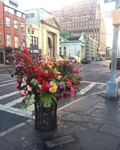 Another arrangement appeared on the corner of 14th Street and Eighth Avenue in February.