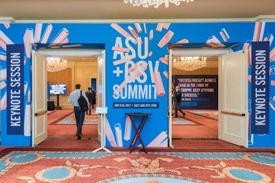 AgencyEA created a new look for this year’s event to match GSV’s new branding. The design carried through signage, communication materials, the mobile app, and staging.