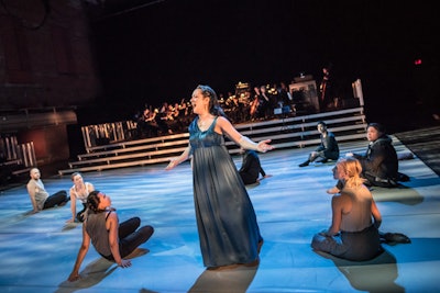 'Bearing,' the dance-opera from Michael Greyeyes and Yvette Nolan, was presented in a custom-built theatre in front of the Canadian Opera Company.