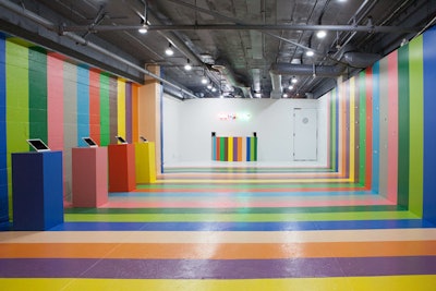 Color Factory is designed to be Instagrammed and has six large photo booth stations. Upon entering the museum, guests can register for a card with a unique barcode to have their images automatically emailed to them.