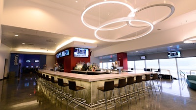 The Lounge is a bright, airy space with a large u-shaped bar