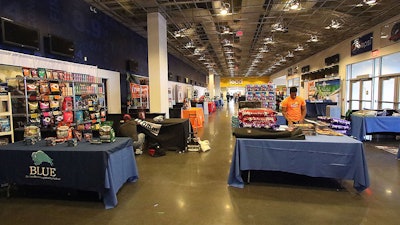 Tradeshow event set-up at Meadowlands Racing & Entertainment