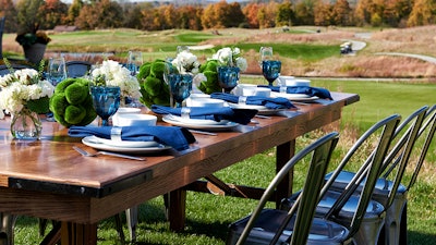 Gather your guests, with comfort and style, around the Mason Table.