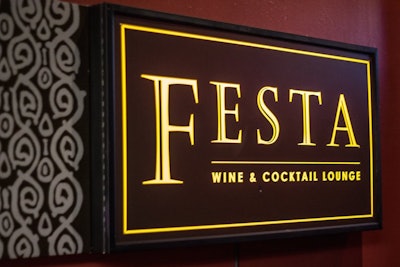Festa Wine & Cocktail Lounge offers state-of-the-art karaoke.