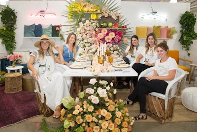 Bloom Babes and Folklore Vintage Rentals partnered to create an Instagram-worthy tablescape.