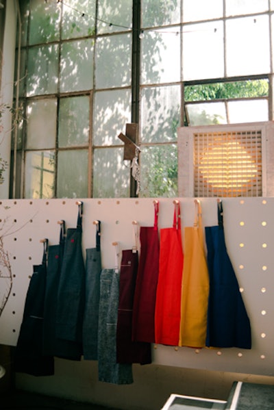 Bennett’s aprons were on display during the educational summit. Hedley & Bennett (both family names) creates uniforms for 4,000 restaurants and coffee shops, including Blue Bottle Coffee, Intelligentsia, and Lazy Bear.