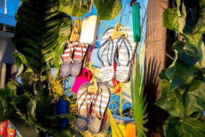 Havaianas flip-flops were available for purchase.