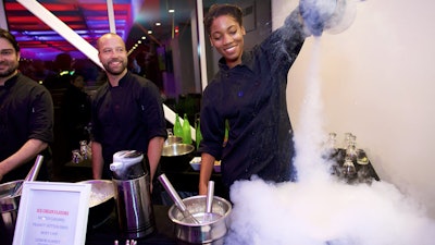 Catered Liquid Nitrogen Ice Cream at Holiday Party